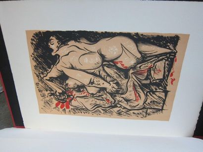 null André MASSON (1896-1987)
Mythologie sexuelle. Lithographie. Format de l’album...